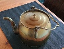 Antiker Wasser Kessel Messing