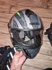 NEXO Kinder Helm GR.M + HANDSCHUH GR.S + NIERENGURT 