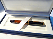 Pelikan Füller M400 braun gestreift 1984-97 M Feder 585 Gold  Germany # (1643SH)