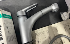 Hansgrohe Allegra Metropol Küchenarmatur in Edelmatt (alux) - Spültischarmatur