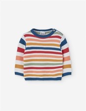 25010 Losan Jungen Baby Pullover Strickpullover gestreift bunt NEU Gr. 74 - 98