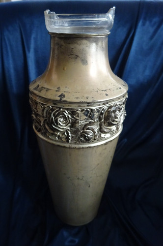 Vase jugendstil metall - vase,
