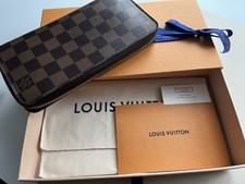 Louis Vuitton Geldbörse Zippy Damier Ebene Braun
