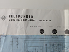 Schaltplan TELEFUNKEN S 600