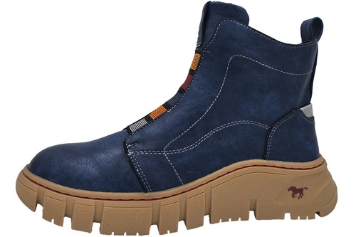 Mustang stiefelette blau - mustang,