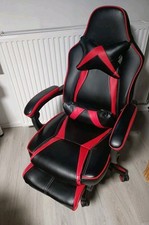 Gaming Stuhl Kunstleder Gamer Zockersessel Chefsessel Bürostuhl XXL Sitzfläche