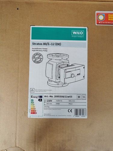 Wilo stratos 12 heizungs - wilo, 80/1-12