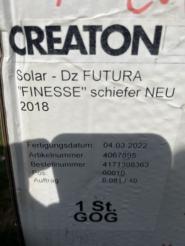 Solardurchgang creaton futura - solardurchgang,