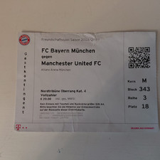 TICKET STUB-FC BAYERN V