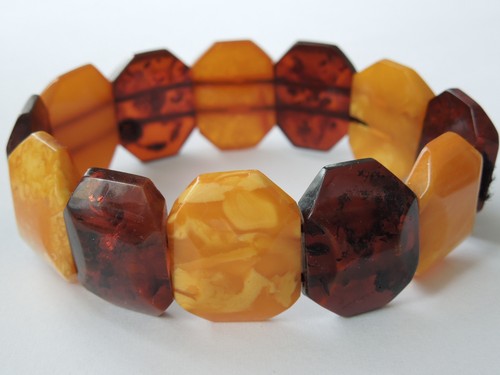Bernstein armband butterscotch - bernstein,