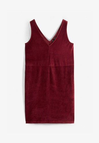 Latzkleid aus jersey cord - latzkleid, gr