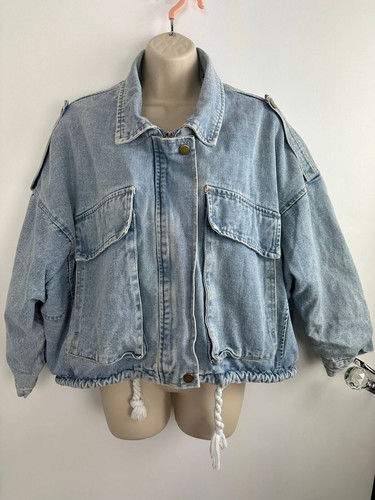 Flamant rose oversized denim - rose,