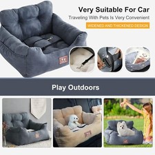 Hunde Autositz mit Sicherheitsgurt,Hundesitz für Auto mit Abnehmbare HundeKissen