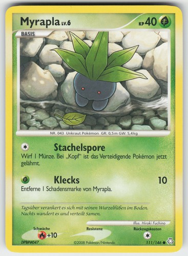 Pokémon myrapla 111 146 - pokémon, de