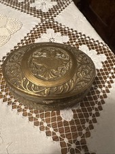 Alte antike Schatulle Schmuckschatulle Tabakdose aus Messing Doppeladler