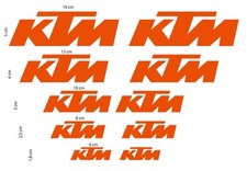 AUFKLEBER GRAFIK MOTO KTM LOGO SET VINYLAUFKLEBER MOTORRADRENNEN 