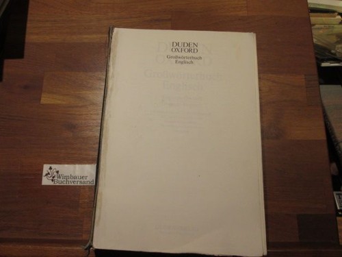 Duden oxford grosswörterbuch - duden-oxford,,