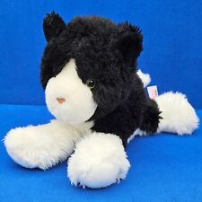 SIGIKID KATZE STOFFTIER 40 CM SCHWARZ WEISS PLÜSCHTIER ROTE PFOTE CAT