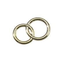 20 Doppelringe Streuteile gold