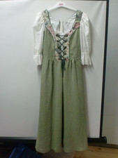 grünes Leinen Dirndl Gr. 38