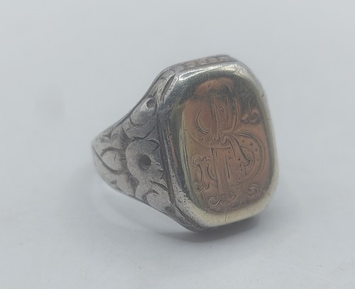Antiker silber ring - silber,