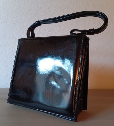 Handtasche lackoptik 60er - lackoptik,,