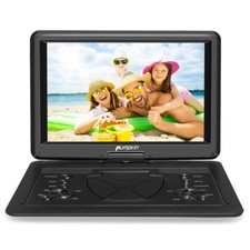 19" Tragbarer DVD Player 16" mit 6 Stdn.Akku HD 1080P Drehbarer 1366*768 HDMI SD