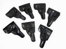 P38 / P1 Pistolentasche soft shell Leder Holster schwarz Typ Wehrmacht GEBRAUCHT