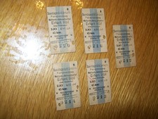 ✅ 5x Fahrkarte Fahrschein