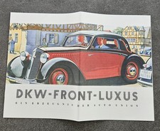 DKW Front Luxus 1938 Prospekt (A1280) Broschüre FAKSIMILE Archiv Verlag