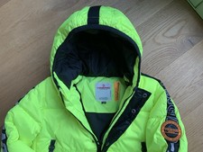neongelbe Skijacke Winterjacke