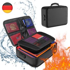 Feuerfeste Dokumentenbox Dokumententasche Wasserdicht Geldkassette  Feuersiche