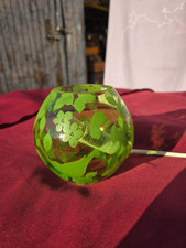 Ikea Lampe Knubbig B0704, Glas Blüten Blätter grün -25W Lampe Leuchte Tischlampe