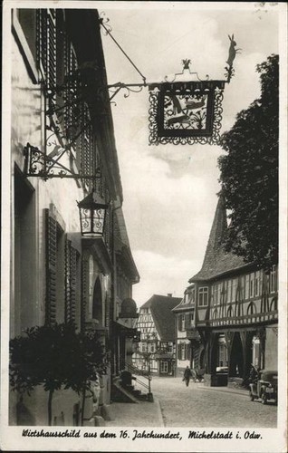 Michelstadt wirtshausschild - michelstadt,