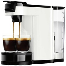 Philips Home HD6592/04 Kaffeepadmaschine Weiß mit Filterkaffee-Funktion,