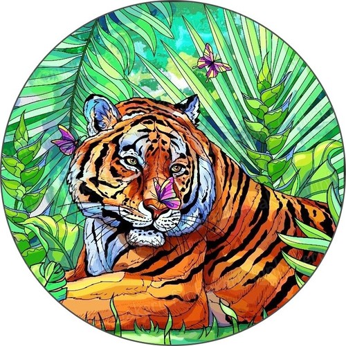 Tiger essbar tortenaufleger - tiger,