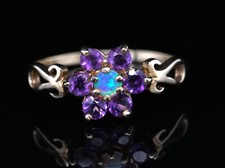 9ct gelbgold damenring - 9ct,