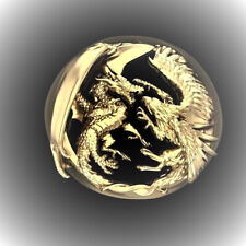 Extravaganter Drachen Ring Unisex vergoldet  Größe 62