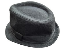 Forplay Herren Fedora Hut Schwarz Größe L Klassisch Wolle