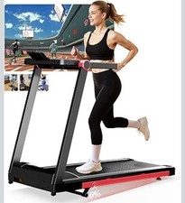 Laufbänder für Zuhause klappbar mit 6% Steigung,16km/h,112x42cm große Lauffläche