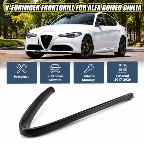 Schwarz kühlergrill förmig - kühlergrill, v-förmig