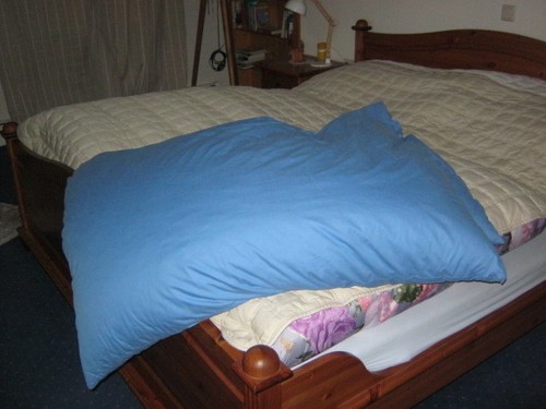 Blaues ballonbett bett antik - blaues,