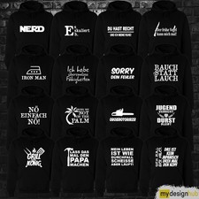 Hoodie mit Spruch Kapuzenpullover fun lustig Sprüche Text Motiv Pulli witzig
