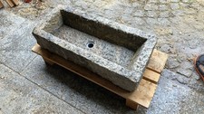 Steintrog Granittrog Wassertrog Brunnen Waschbecken Grand Blumentrog Naturstein