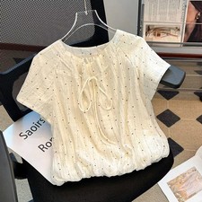 Bluse Sommer Aprikose