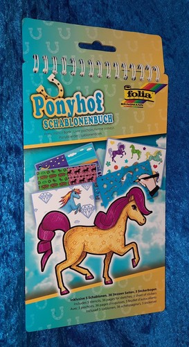 Schablonenbuch ponyhof folia - schablonenbuch,