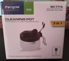 Professionell Airbrush Luftbürste Spritzpistole FENGDA Reinigungsbehälter