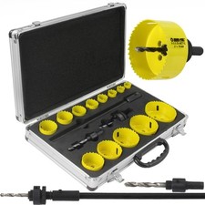 HSS Bi-Metall Lochsäge Durchmesser 19-76 mm Bohrkronen Dosenbohrer Trockenbau