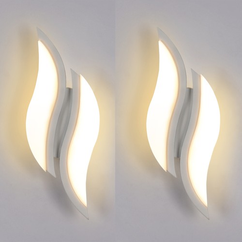 Stk led wandlampe - wandlampe, warmweiß