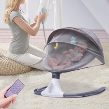 Schaukelwippe Babywippe Electric Babyschaukel mit Musik Bluetooth Babywiege